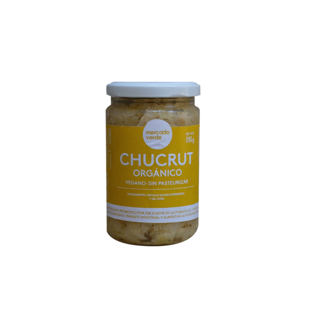 Chucrut organico 285g Mercado Verde - Chucrut Organico Prana 285g 