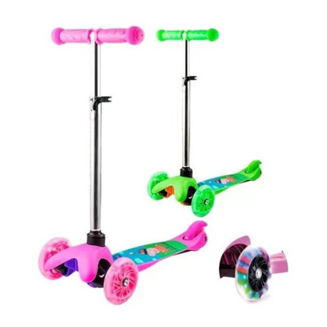 Monopatín Tripatín Peppa Pig Ajustable Ruedas Con Luz Monopatín Tripatín Peppa Pig Ajustable Ruedas Con Luz