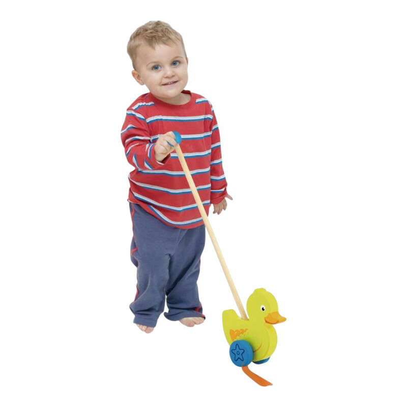 Paseador De Arrastre Pato Madera Paseador De Arrastre Pato Madera