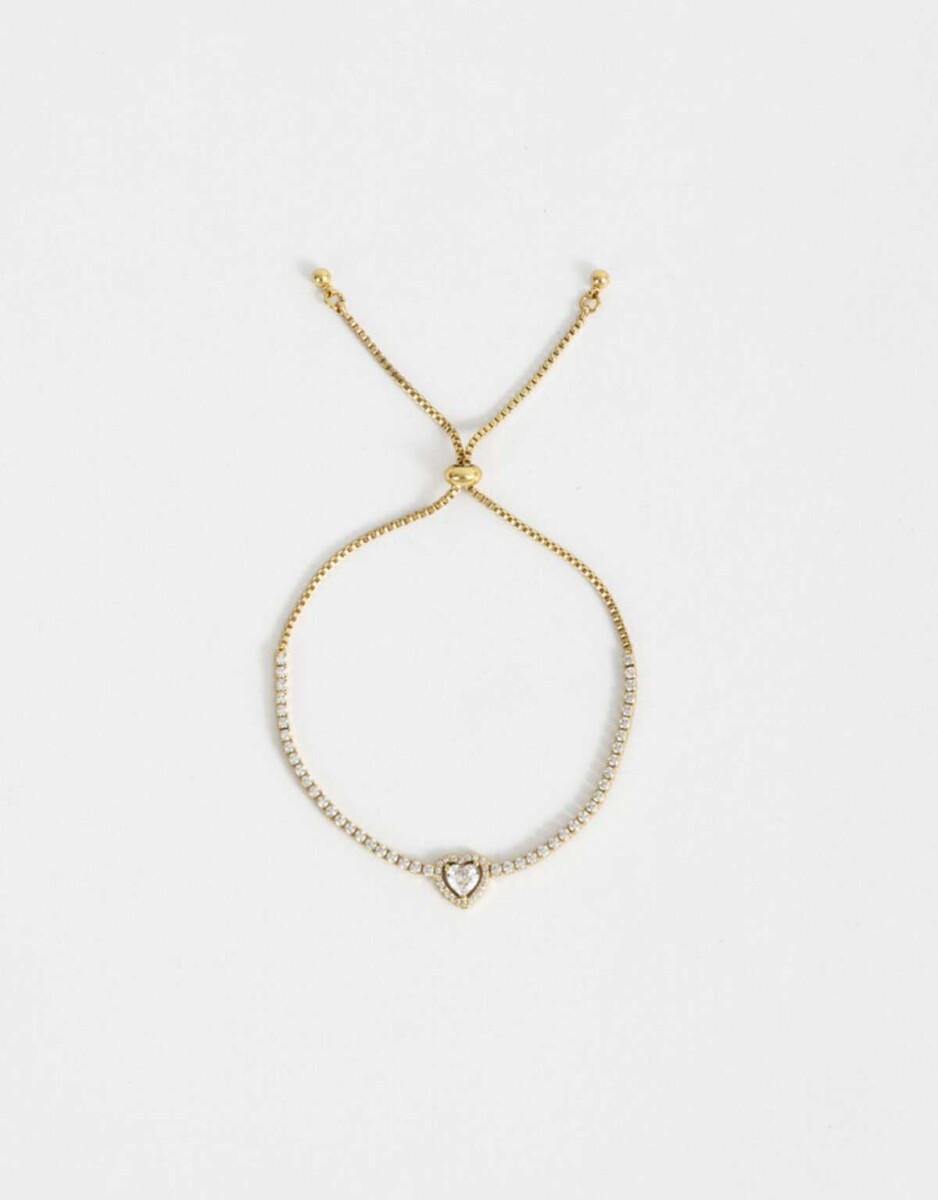 Pulsera Flexible Bañada En Oro - Dorado 