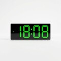 Reloj Digital Led A Pilas o USB Con Calendario y temperatura Verde