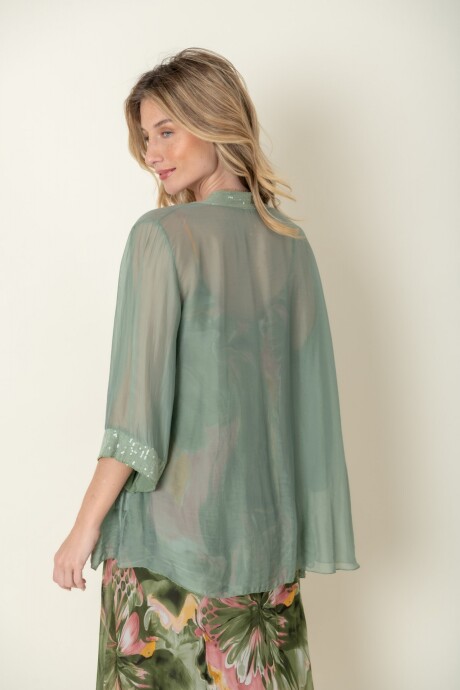 TUNICA GARDENIA Verde seco