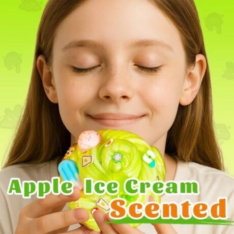 SLIME con Toppings Green Snow Kiss