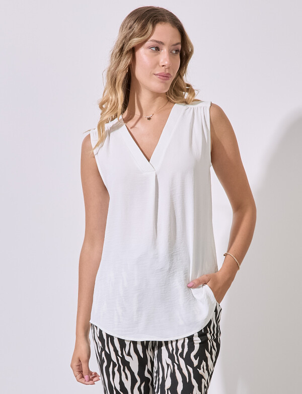 Blusa Escote V CRUDO