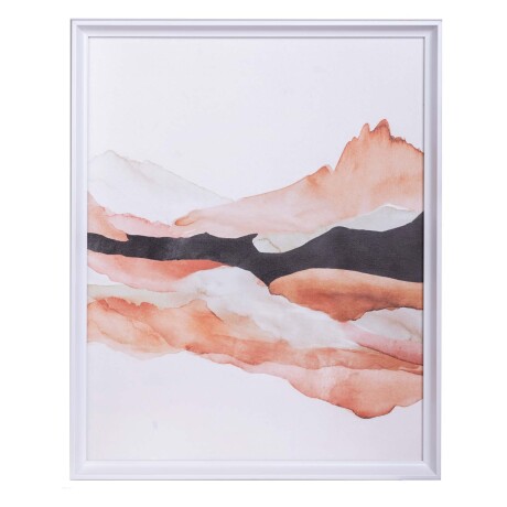 CUADRO LIENZO-Y-MDF NARANJA MOUNTAINS II
