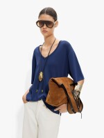 Jersey De Punto Manga Corta indigo