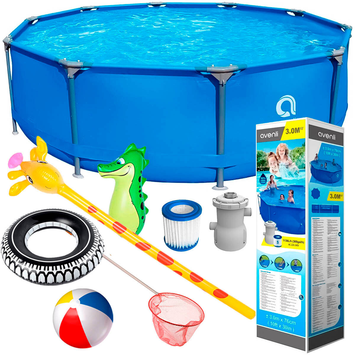 Piscina Jilong Estructural 4383 L 300X76cm C/ Filtro 