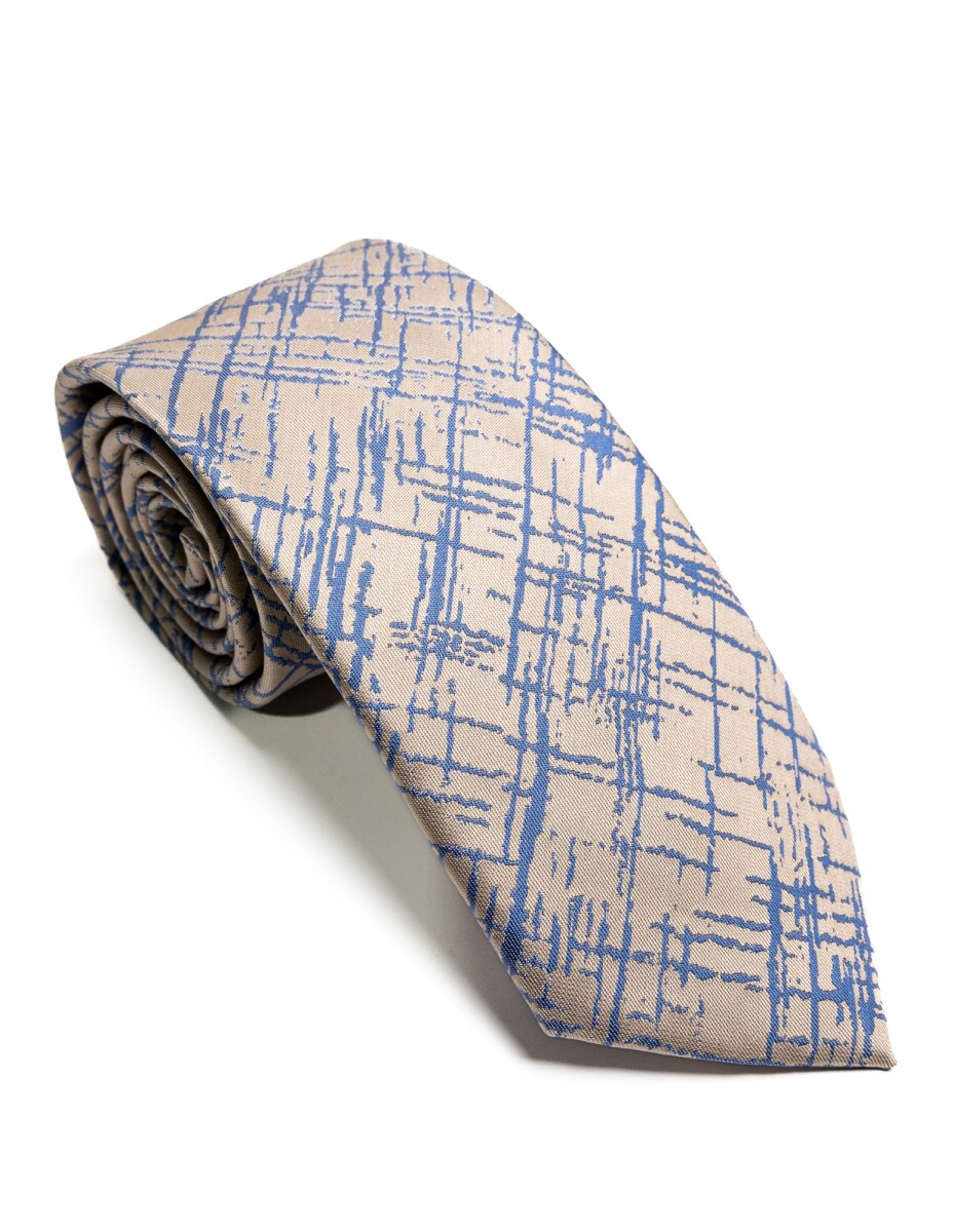 Corbata 8 cm - BEIGE 