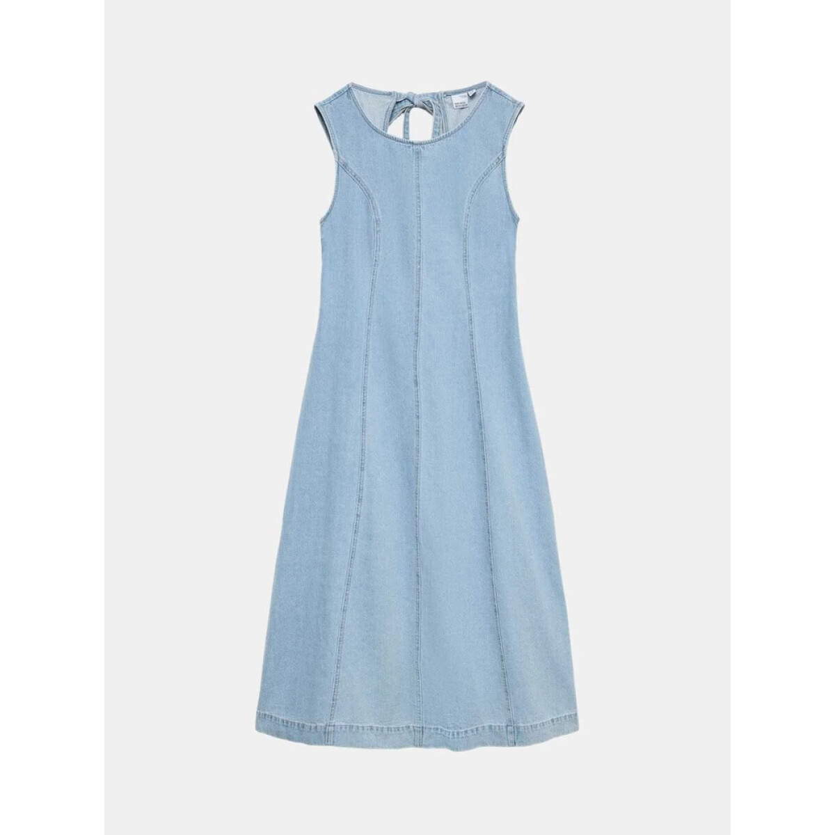 VMHEJLA SL 7/8 OPEN BACK DNM DRESSSI365 - Light Blue Denim 