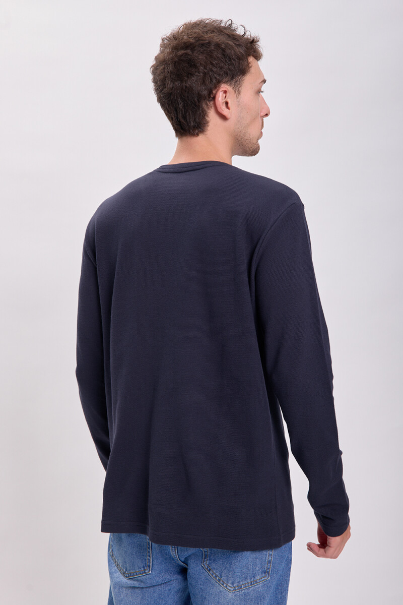 Remera textura Azul Marino