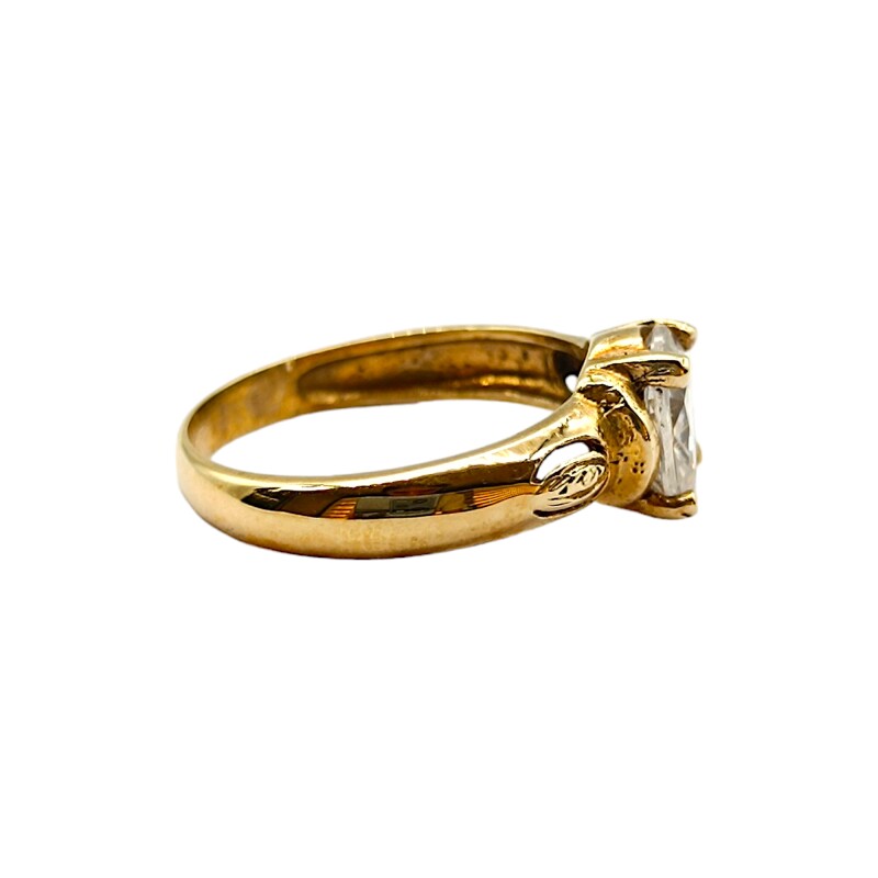 Anillo Solitario-Oro bajo-Piedra Zirconia-AN8096 conpiedra