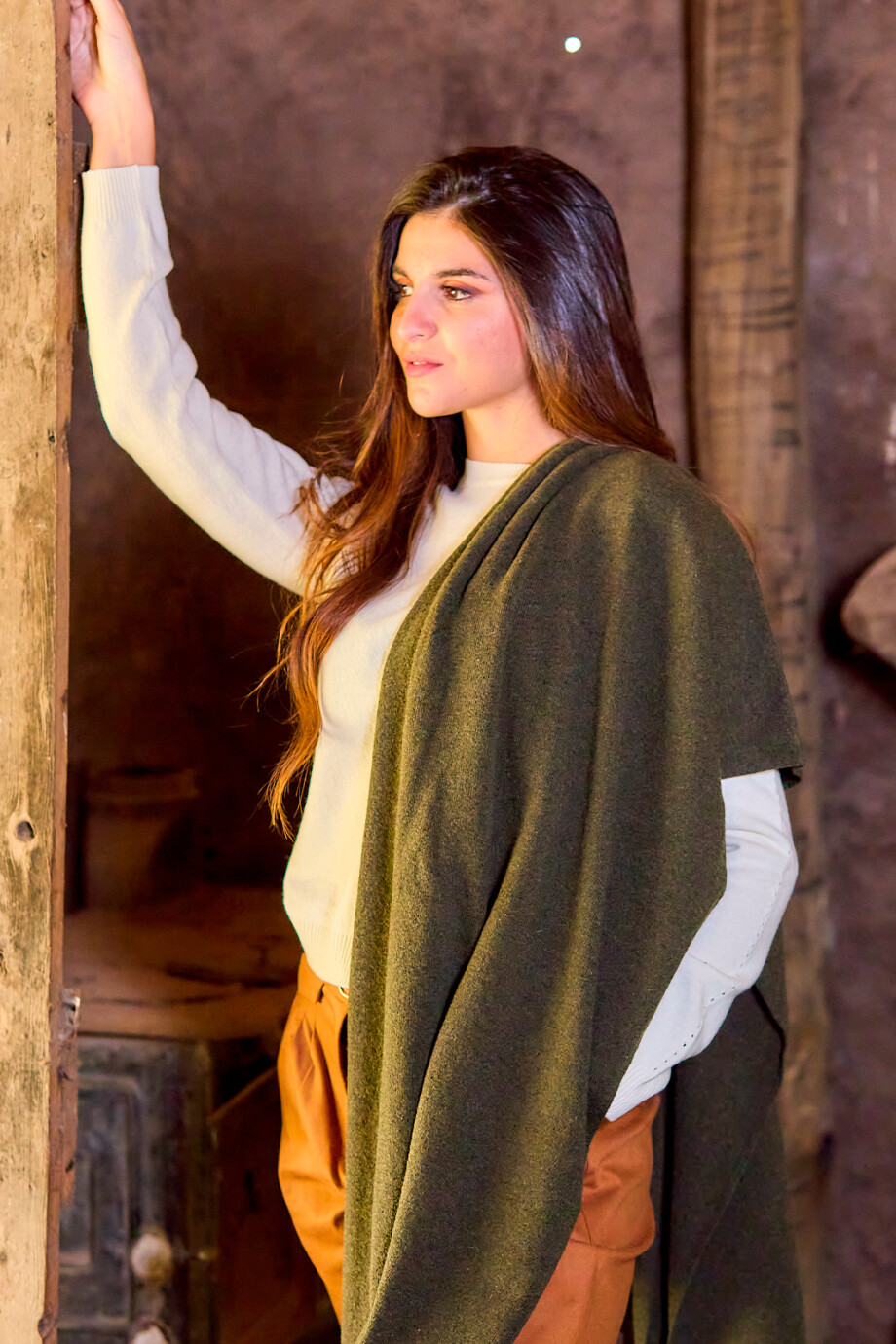 Pashmina del Este Marrón