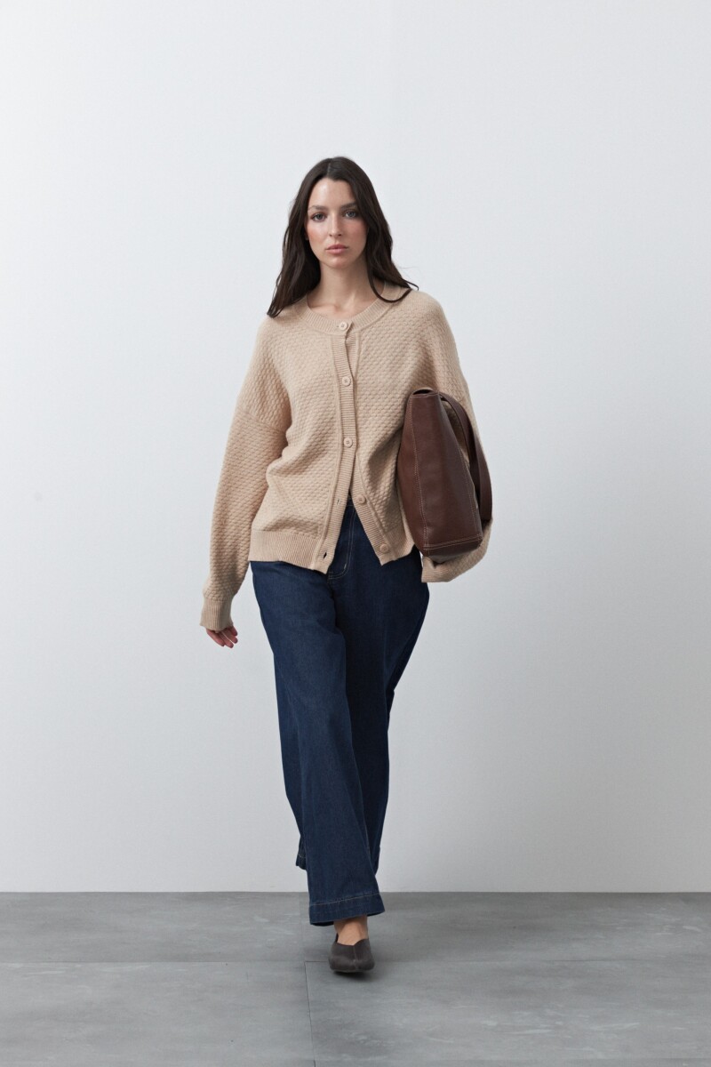 CARDIGAN TEODORA Beige Melange