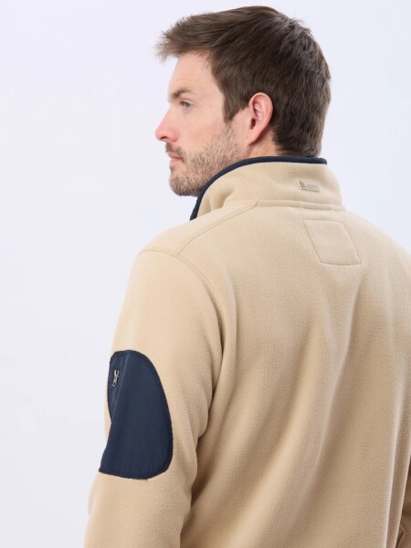 BUZO LEGACY 5538 1/2 BOTON BROCHE BEIGE