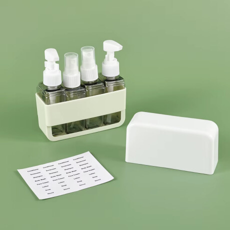 Set de 4 frasquitos con estuche rígido Verde