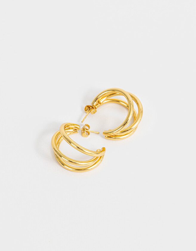 Aros Argollas Acero quirúrgico Aros Argolla Acero Quirúrgico - Dorado