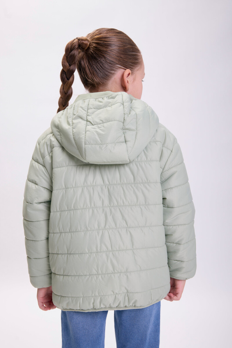 Campera abrigo Verde Pastel