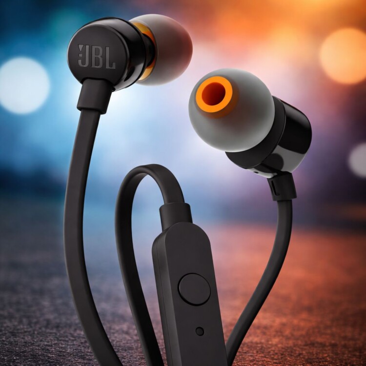 AURICULAR MANOS LIBRES JBL T110 3.5MM NEGRO AURICULAR MANOS LIBRES JBL T110 3.5MM NEGRO