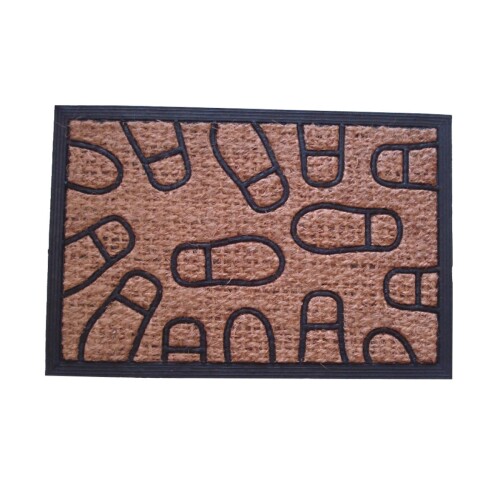 Felpudo Coco/Goma - 40x60 cm Pies