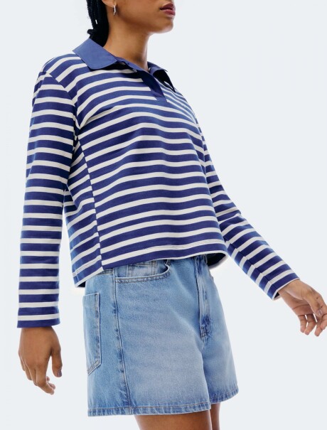 SHORT DE CINTURA MEDIA AZUL