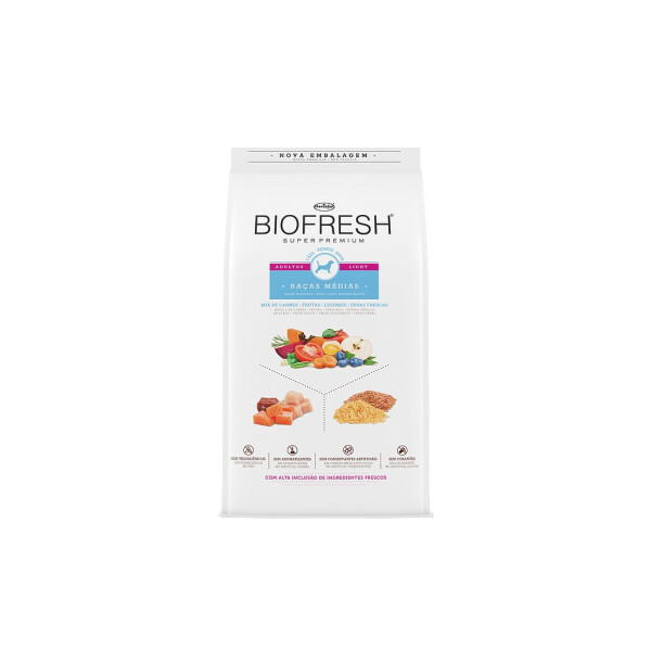 ALIMENTO PERROS BIOFRESH LIGHT RAZAS MEDIAS 10,1KG ALIMENTO PERROS BIOFRESH LIGHT RAZAS MEDIAS 10,1KG