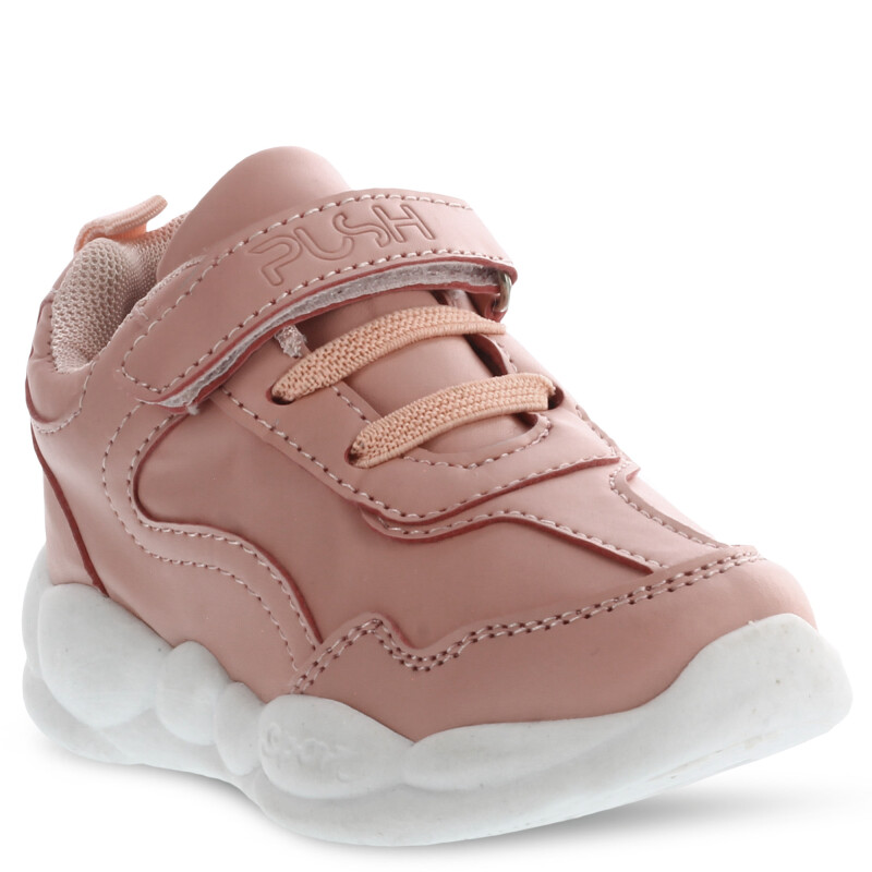 Championes de Niños Push SALVA acordonado con velcro Rosado