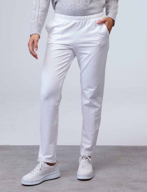 Pantalon Yoga Algodon BLANCO