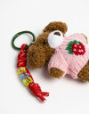 Llavero Cozy Llavero Y Bag Charm Perro Sweater - Combinacion Multicolor