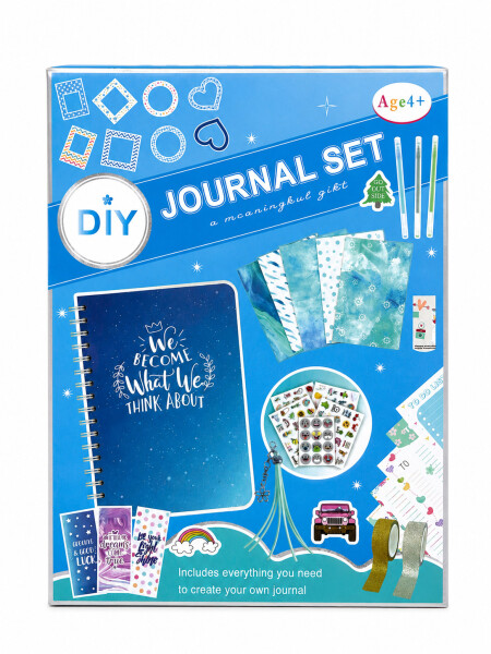 JOURNAL SET ACCESORIOS CELESTE