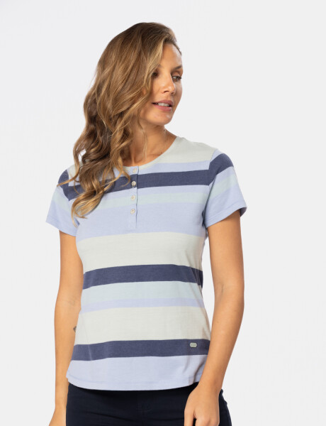 REMERA RAYADA Verde