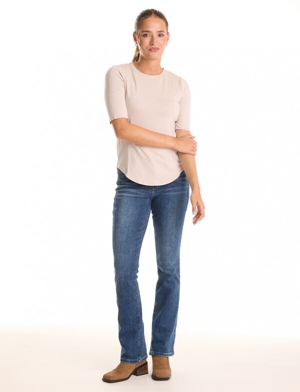 Remera Basica BEIGE CLARO