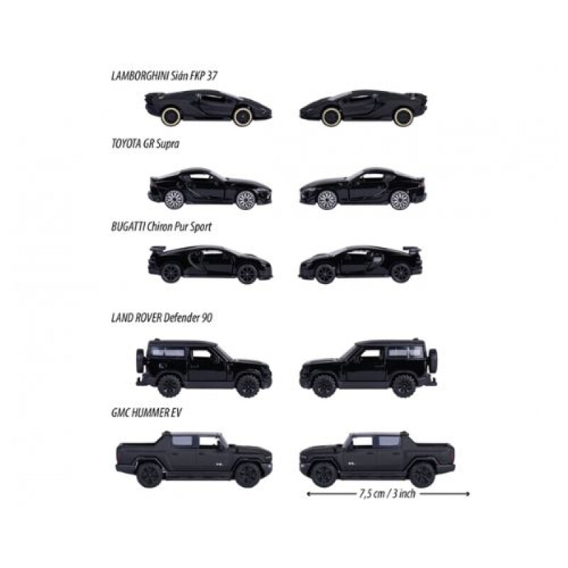 Majorette Black Edition Pack x 5 Majorette Black Edition Pack X 5
