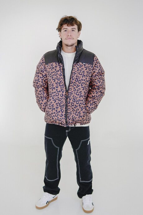 Campera Pulau Puffer Gloffy Reversible Negro