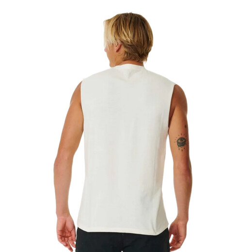 Musculosa Rip Curl Plain Wash Muscle - Blanco Musculosa Rip Curl Plain Wash Muscle - Blanco