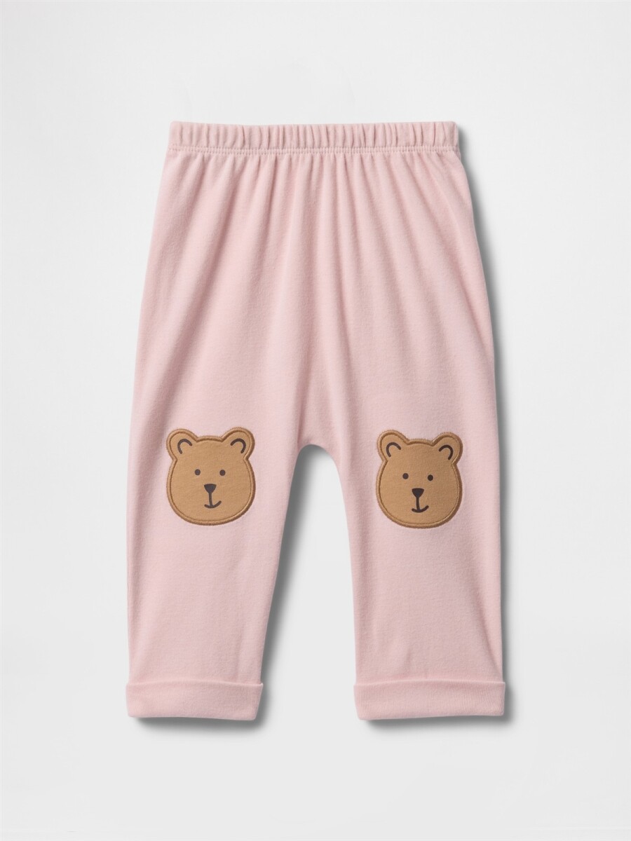 Pantalón Osito Bebé - Misty Rose 