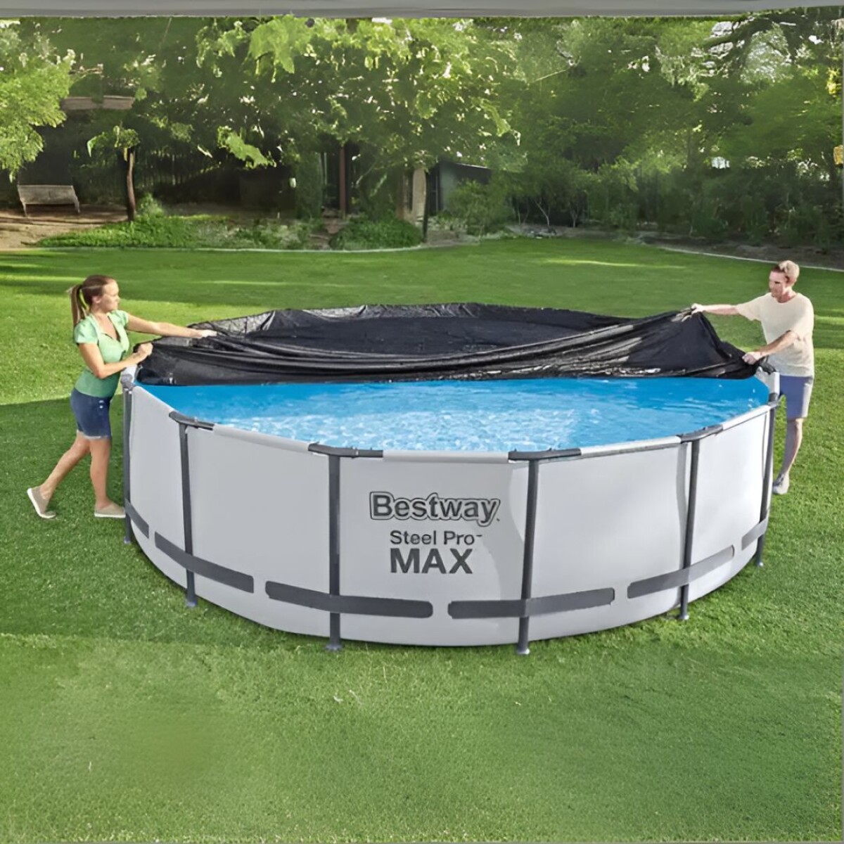 Funda Cobertor Lona Para Piscina Estructural 3.05 Bestway 