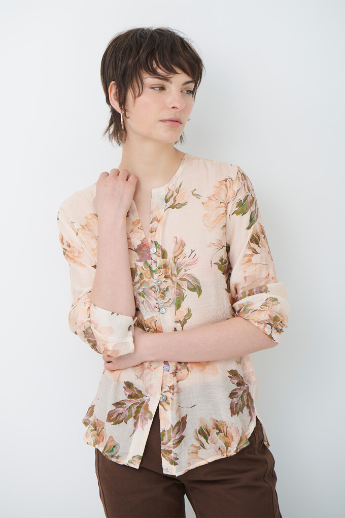 CAMISA JULIE FLOR NATURAL