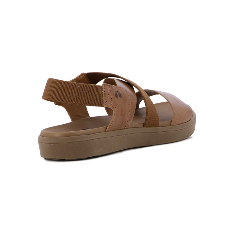 Country Sandalia Para Dama, Capellada Cuero, Suela Sintetico Canela