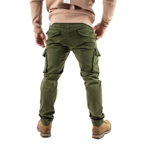 PANTALON CARGO 30-38 GREEN