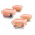 Tuppers Herméticos Pack X4 160 Ml Bebés Mamá Miniland Variante Color Naranja
