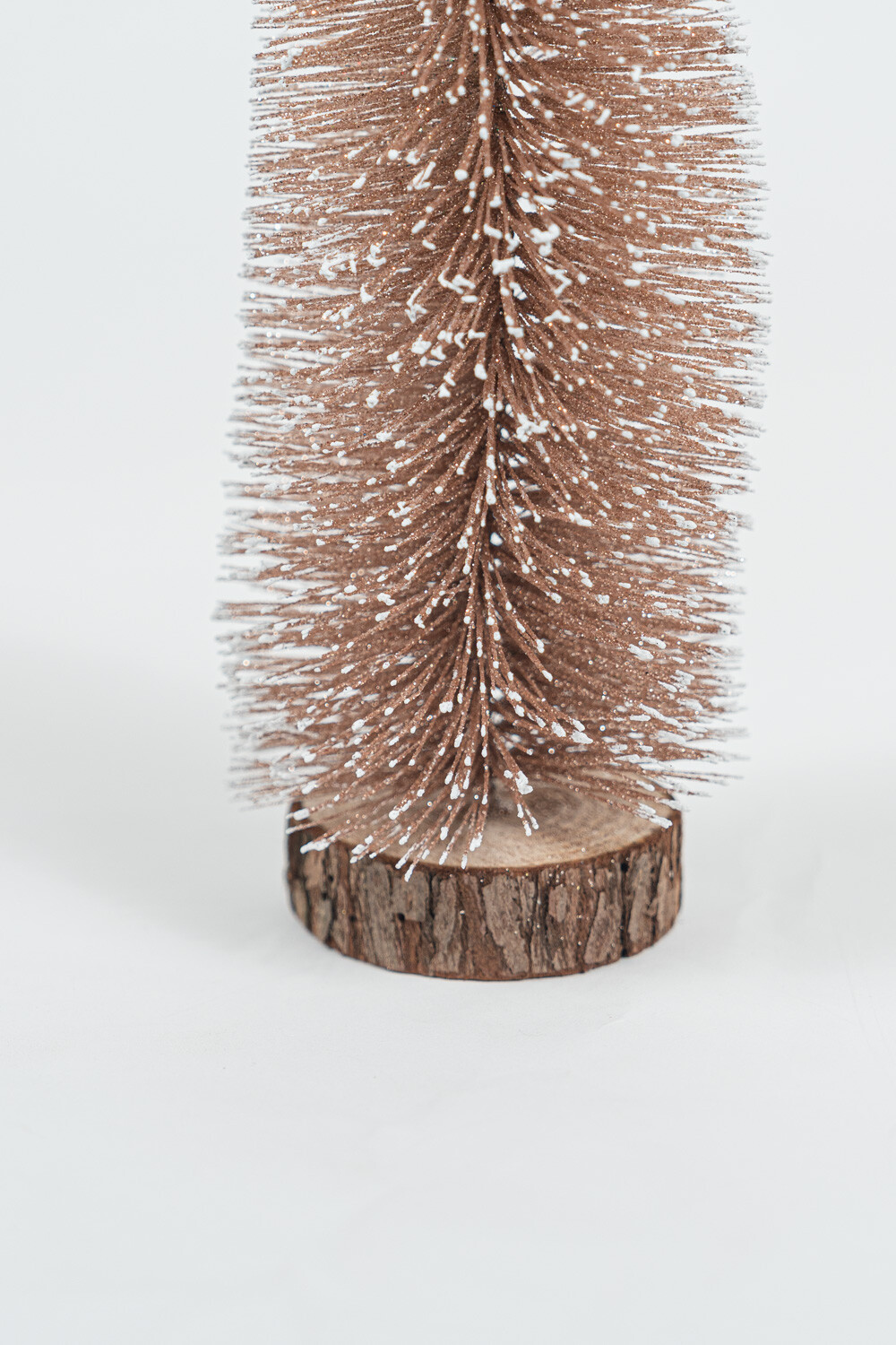 Deco Navidad Pino Con Base De Madera Cafe