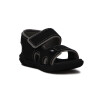 Molekinho Sandalia Casual Tiras Combinadas C/velcro Negro-negro