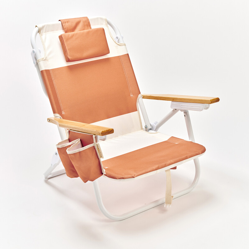 S61DBCA Reposera Playa Reclinable Mochila Sunnylife Tierra Clay Block