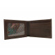 Billetera Caballero De Cuero Con Divisiones 115c Marron