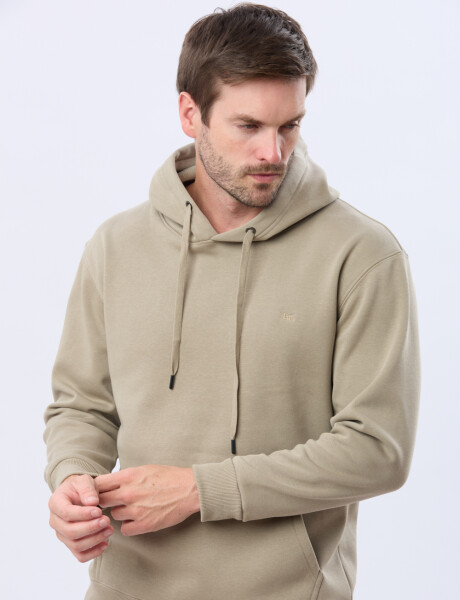 CANGURO DE ALGODÓN CON CAPUCHA Khaki