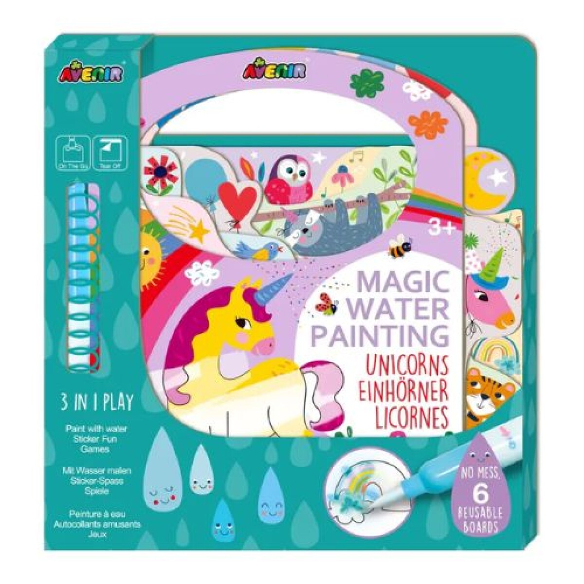 Libro magico para colorear con agua- Unicornio - Libro Magico Para Colorear Con Agua- Unicornio 