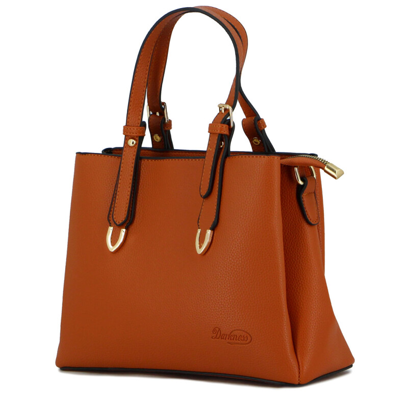 Darkness Cartera C/correa Larga-corta Y Monedero Marron