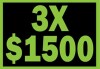3x$1500
