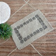 Alfombra 40x60cm adorno griego marrón y natural NATURAL