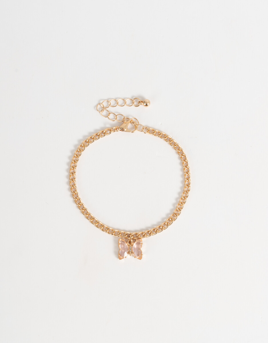 Pulsera Flexible Con Mariposa 